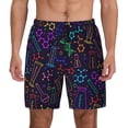 thumbnail image 1 of Lsque Mens Swim Trunks Chemistry Science Pattern - Bathing Suit Compression Liner - Beach Swim Shorts Swimwear - (S-3XL) - Stretch Quick Dry -Medium, 1 of 9