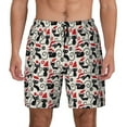 thumbnail image 1 of Lsque Mens Swim Trunks Christmas Cat Pattern - Bathing Suit Compression Liner - Beach Swim Shorts Swimwear - (S-3XL) - Stretch Quick Dry -XX-Large, 1 of 9