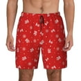 thumbnail image 1 of Lsque Mens Swim Trunks Christmas Pattern - Bathing Suit Compression Liner - Beach Swim Shorts Swimwear - (S-3XL) - Stretch Quick Dry -X-Large, 1 of 9