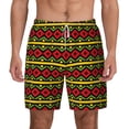 thumbnail image 1 of Lsque Mens Swim Trunks Classic Color Music Pattern - Bathing Suit Compression Liner - Beach Swim Shorts Swimwear - (S-3XL) - Stretch Quick Dry -3X-Large, 1 of 9