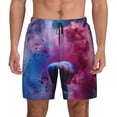 thumbnail image 1 of Lsque Mens Swim Trunks Color Explosion Makeup Brush Pattern - Bathing Suit Compression Liner - Beach Swim Shorts Swimwear - (S-3XL) - Stretch Quick Dry -Medium, 1 of 9