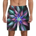thumbnail image 1 of Lsque Mens Swim Trunks Colored Abstract Pattern - Bathing Suit Compression Liner - Beach Swim Shorts Swimwear - (S-3XL) - Stretch Quick Dry -X-Large, 1 of 9