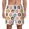 thumbnail image 1 of Lsque Mens Swim Trunks Colorful Donuts Pattern - Bathing Suit Compression Liner - Beach Swim Shorts Swimwear - (S-3XL) - Stretch Quick Dry -XX-Large, 1 of 9