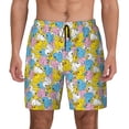 thumbnail image 1 of Lsque Mens Swim Trunks Colorful Duck Pattern - Bathing Suit Compression Liner - Beach Swim Shorts Swimwear - (S-3XL) - Stretch Quick Dry -X-Large, 1 of 9
