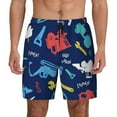thumbnail image 1 of Lsque Mens Swim Trunks Colorful Excavator Pattern - Bathing Suit Compression Liner - Beach Swim Shorts Swimwear - (S-3XL) - Stretch Quick Dry -Medium, 1 of 9