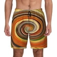 thumbnail image 1 of Lsque Mens Swim Trunks Colorful Swirl Pattern - Bathing Suit Compression Liner - Beach Swim Shorts Swimwear - (S-3XL) - Stretch Quick Dry -Small, 1 of 9