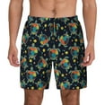 thumbnail image 1 of Lsque Mens Swim Trunks Colorful Turtles Pattern - Bathing Suit Compression Liner - Beach Swim Shorts Swimwear - (S-3XL) - Stretch Quick Dry -XX-Large, 1 of 9
