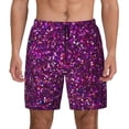 thumbnail image 1 of Lsque Mens Swim Trunks Colourful Glitter Pattern - Bathing Suit Compression Liner - Beach Swim Shorts Swimwear - (S-3XL) - Stretch Quick Dry -3X-Large, 1 of 9