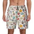 thumbnail image 1 of Lsque Mens Swim Trunks Cooking Utensils Pattern - Bathing Suit Compression Liner - Beach Swim Shorts Swimwear - (S-3XL) - Stretch Quick Dry -3X-Large, 1 of 9
