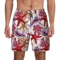 thumbnail image 1 of Lsque Mens Swim Trunks Coral Reef Pattern - Bathing Suit Compression Liner - Beach Swim Shorts Swimwear - (S-3XL) - Stretch Quick Dry -Large, 1 of 9