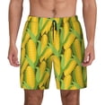 thumbnail image 1 of Lsque Mens Swim Trunks Corn 1 Pattern - Bathing Suit Compression Liner - Beach Swim Shorts Swimwear - (S-3XL) - Stretch Quick Dry -X-Large, 1 of 9