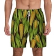 thumbnail image 1 of Lsque Mens Swim Trunks Corn 2 Pattern - Bathing Suit Compression Liner - Beach Swim Shorts Swimwear - (S-3XL) - Stretch Quick Dry -X-Large, 1 of 9