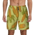 thumbnail image 1 of Lsque Mens Swim Trunks Corn Pattern - Bathing Suit Compression Liner - Beach Swim Shorts Swimwear - (S-3XL) - Stretch Quick Dry -Medium, 1 of 9