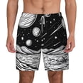 thumbnail image 1 of Lsque Mens Swim Trunks Cosmic Landscape Celestial Art Pattern - Bathing Suit Compression Liner - Beach Swim Shorts Swimwear - (S-3XL) - Stretch Quick Dry -XX-Large, 1 of 9