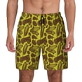 thumbnail image 1 of Lsque Mens Swim Trunks Countryside Pumpkin Tractor Pattern - Bathing Suit Compression Liner - Beach Swim Shorts Swimwear - (S-3XL) - Stretch Quick Dry -Medium, 1 of 9