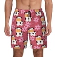 thumbnail image 1 of Lsque Mens Swim Trunks Cow And Flower Pattern - Bathing Suit Compression Liner - Beach Swim Shorts Swimwear - (S-3XL) - Stretch Quick Dry -Medium, 1 of 9