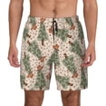 thumbnail image 1 of Lsque Mens Swim Trunks Cowboy Christmas Trees Pattern - Bathing Suit Compression Liner - Beach Swim Shorts Swimwear - (S-3XL) - Stretch Quick Dry -3X-Large, 1 of 9