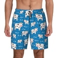 thumbnail image 1 of Lsque Mens Swim Trunks Cows Milk Pattern - Bathing Suit Compression Liner - Beach Swim Shorts Swimwear - (S-3XL) - Stretch Quick Dry -, 1 of 9