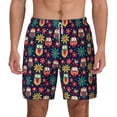 thumbnail image 1 of Lsque Mens Swim Trunks Cute Animal Pattern - Bathing Suit Compression Liner - Beach Swim Shorts Swimwear - (S-3XL) - Stretch Quick Dry -Small, 1 of 9