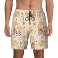 thumbnail image 1 of Lsque Mens Swim Trunks Cute Bee Gnome Pattern - Bathing Suit Compression Liner - Beach Swim Shorts Swimwear - (S-3XL) - Stretch Quick Dry -XX-Large, 1 of 9