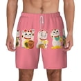 thumbnail image 1 of Lsque Mens Swim Trunks Cute Cat Pattern - Bathing Suit Compression Liner - Beach Swim Shorts Swimwear - (S-3XL) - Stretch Quick Dry -Small, 1 of 9