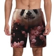 thumbnail image 1 of Lsque Mens Swim Trunks Cute Cloud Panda Pattern - Bathing Suit Compression Liner - Beach Swim Shorts Swimwear - (S-3XL) - Stretch Quick Dry -Large, 1 of 9