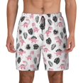 thumbnail image 1 of Lsque Mens Swim Trunks Cute Dinosaur Pattern - Bathing Suit Compression Liner - Beach Swim Shorts Swimwear - (S-3XL) - Stretch Quick Dry -Large, 1 of 9