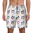 thumbnail image 1 of Lsque Mens Swim Trunks Cute Dog Pattern - Bathing Suit Compression Liner - Beach Swim Shorts Swimwear - (S-3XL) - Stretch Quick Dry -X-Large, 1 of 9