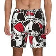 thumbnail image 1 of Lsque Mens Swim Trunks Cute Dog Pattern - Bathing Suit Compression Liner - Beach Swim Shorts Swimwear - (S-3XL) - Stretch Quick Dry -X-Large, 1 of 9