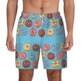 thumbnail image 1 of Lsque Mens Swim Trunks Cute Donut Pattern - Bathing Suit Compression Liner - Beach Swim Shorts Swimwear - (S-3XL) - Stretch Quick Dry -3X-Large, 1 of 9