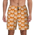 thumbnail image 1 of Lsque Mens Swim Trunks Cute Fox Faces Pattern Pattern - Bathing Suit Compression Liner - Beach Swim Shorts Swimwear - (S-3XL) - Stretch Quick Dry -Medium, 1 of 9