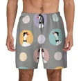 thumbnail image 1 of Lsque Mens Swim Trunks Cute Geese Pattern - Bathing Suit Compression Liner - Beach Swim Shorts Swimwear - (S-3XL) - Stretch Quick Dry -X-Large, 1 of 9