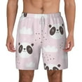 thumbnail image 1 of Lsque Mens Swim Trunks Cute Panda Pattern - Bathing Suit Compression Liner - Beach Swim Shorts Swimwear - (S-3XL) - Stretch Quick Dry -Small, 1 of 9