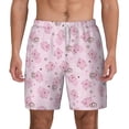 thumbnail image 1 of Lsque Mens Swim Trunks Cute Pig Pattern - Bathing Suit Compression Liner - Beach Swim Shorts Swimwear - (S-3XL) - Stretch Quick Dry -Medium, 1 of 9
