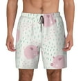 thumbnail image 1 of Lsque Mens Swim Trunks Cute Pigs Pattern - Bathing Suit Compression Liner - Beach Swim Shorts Swimwear - (S-3XL) - Stretch Quick Dry -Small, 1 of 9