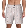 thumbnail image 1 of Lsque Mens Swim Trunks Cute Poodle Dog Pattern - Bathing Suit Compression Liner - Beach Swim Shorts Swimwear - (S-3XL) - Stretch Quick Dry -3X-Large, 1 of 9