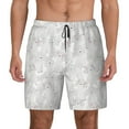 thumbnail image 1 of Lsque Mens Swim Trunks Cute Poodle Dog Pattern - Bathing Suit Compression Liner - Beach Swim Shorts Swimwear - (S-3XL) - Stretch Quick Dry -3X-Large, 1 of 9