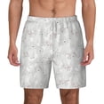thumbnail image 1 of Lsque Mens Swim Trunks Cute Poodle Dog Pattern - Bathing Suit Compression Liner - Beach Swim Shorts Swimwear - (S-3XL) - Stretch Quick Dry -Large, 1 of 9