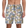 thumbnail image 1 of Lsque Mens Swim Trunks Cute Rabbit Pattern - Bathing Suit Compression Liner - Beach Swim Shorts Swimwear - (S-3XL) - Stretch Quick Dry -Large, 1 of 9