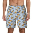 thumbnail image 1 of Lsque Mens Swim Trunks Cute Sloth Pattern - Bathing Suit Compression Liner - Beach Swim Shorts Swimwear - (S-3XL) - Stretch Quick Dry -Medium, 1 of 9