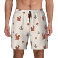 thumbnail image 1 of Lsque Mens Swim Trunks Cute Squirrel Pattern - Bathing Suit Compression Liner - Beach Swim Shorts Swimwear - (S-3XL) - Stretch Quick Dry -Medium, 1 of 9