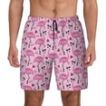 thumbnail image 1 of Lsque Mens Swim Trunks Cute Watermelon Flamingo Pattern - Bathing Suit Compression Liner - Beach Swim Shorts Swimwear - (S-3XL) - Stretch Quick Dry -, 1 of 9