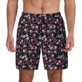 thumbnail image 1 of Lsque Mens Swim Trunks Daisies Flowers Pattern - Bathing Suit Compression Liner - Beach Swim Shorts Swimwear - (S-3XL) - Stretch Quick Dry -Medium, 1 of 9