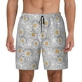 thumbnail image 1 of Lsque Mens Swim Trunks Daisies Flowers Pattern - Bathing Suit Compression Liner - Beach Swim Shorts Swimwear - (S-3XL) - Stretch Quick Dry -Small, 1 of 9