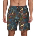 thumbnail image 1 of Lsque Mens Swim Trunks Deers In The Forest 1 Pattern - Bathing Suit Compression Liner - Beach Swim Shorts Swimwear - (S-3XL) - Stretch Quick Dry -, 1 of 9