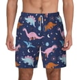thumbnail image 1 of Lsque Mens Swim Trunks Dinosaur Pattern - Bathing Suit Compression Liner - Beach Swim Shorts Swimwear - (S-3XL) - Stretch Quick Dry -3X-Large, 1 of 9