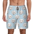 thumbnail image 1 of Lsque Mens Swim Trunks Dog Pattern - Bathing Suit Compression Liner - Beach Swim Shorts Swimwear - (S-3XL) - Stretch Quick Dry -3X-Large, 1 of 9