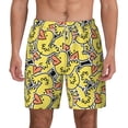 thumbnail image 1 of Lsque Mens Swim Trunks Ducks Pattern - Bathing Suit Compression Liner - Beach Swim Shorts Swimwear - (S-3XL) - Stretch Quick Dry -X-Large, 1 of 9