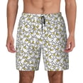 thumbnail image 1 of Lsque Mens Swim Trunks Ducky Pattern - Bathing Suit Compression Liner - Beach Swim Shorts Swimwear - (S-3XL) - Stretch Quick Dry -Small, 1 of 9