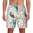 thumbnail image 1 of Lsque Mens Swim Trunks Easter Rabbit Pattern - Bathing Suit Compression Liner - Beach Swim Shorts Swimwear - (S-3XL) - Stretch Quick Dry -XX-Large, 1 of 9